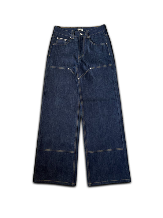 Double Knee Selvedge Denim [INDIGO]