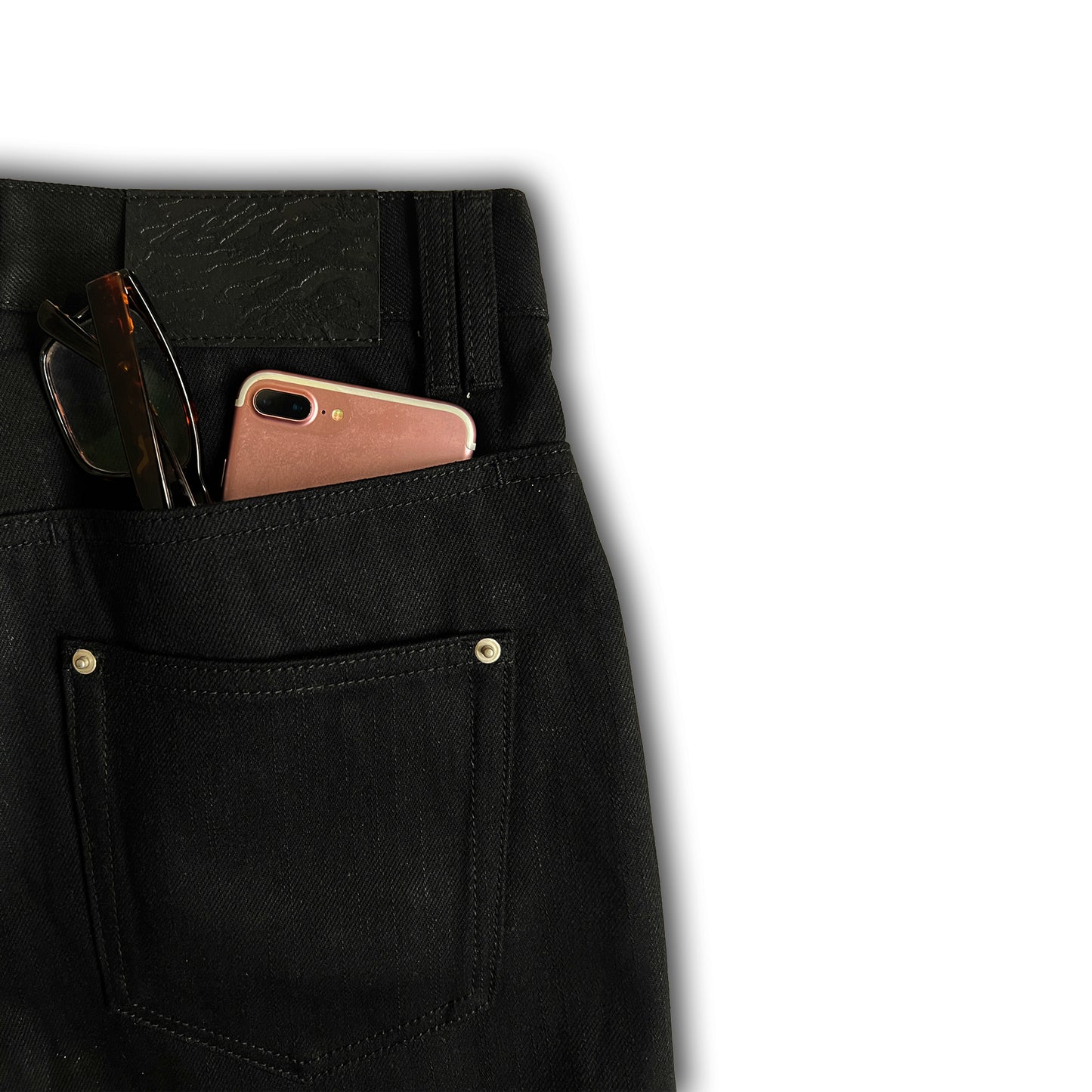 "Y-Cut" Bush Denim V2 [JET BLACK]