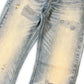 "X-Cut" Mudwash Denim