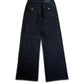 Double Knee Selvedge Denim [COAL BLACK]